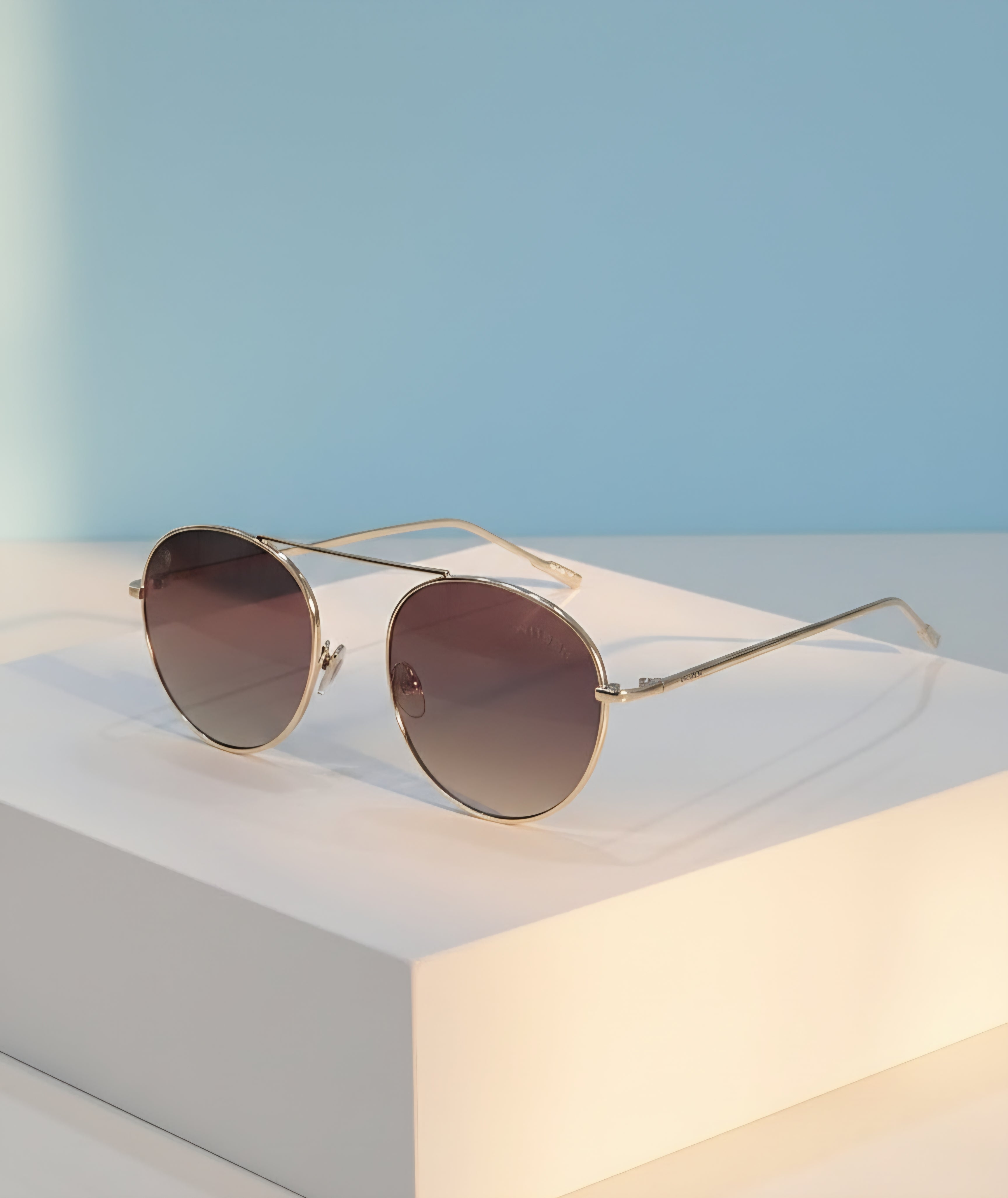 Round Brown Sunglasses