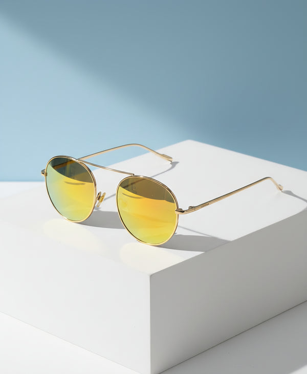 Round Yellow Sunglasses