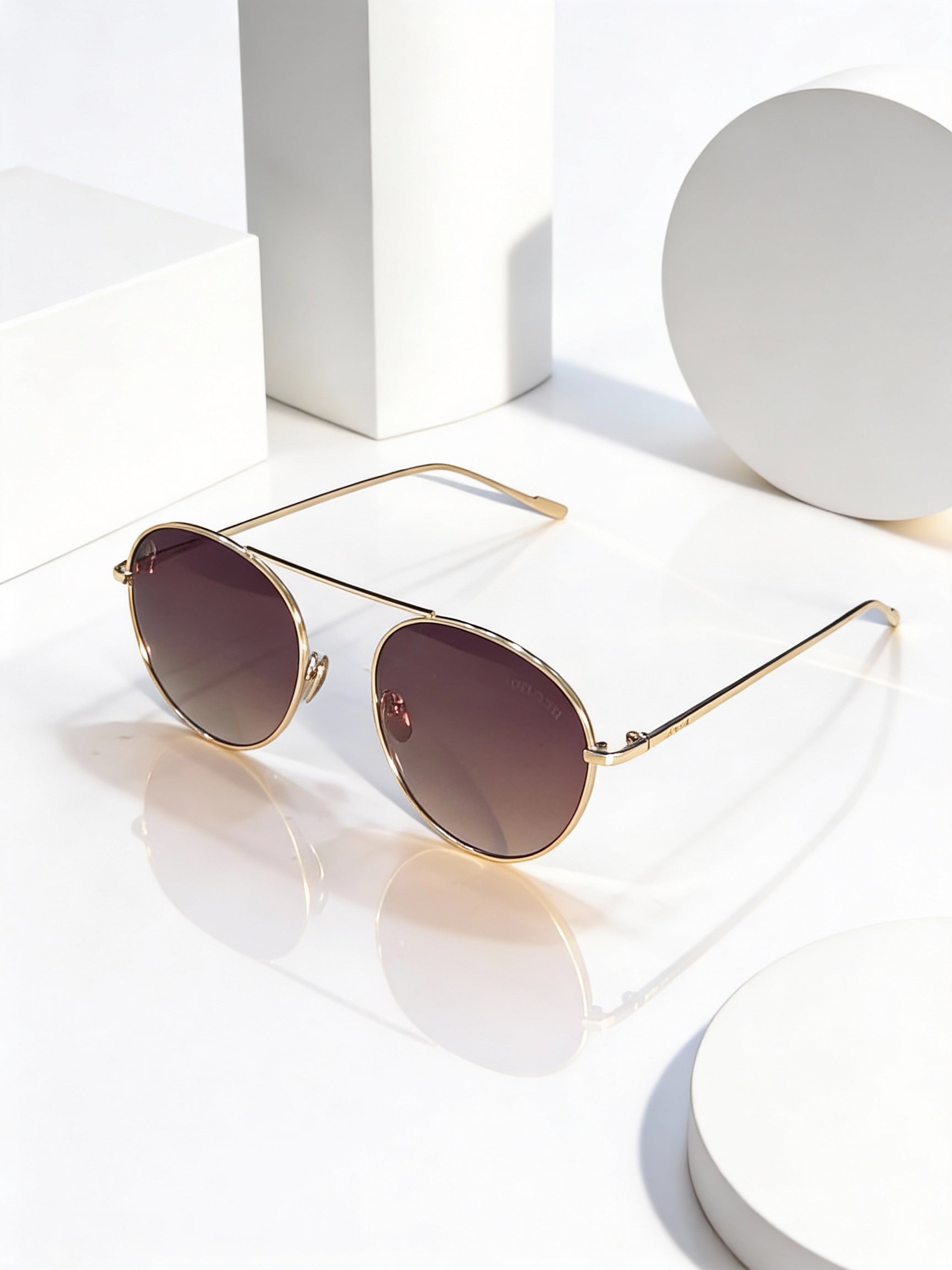 Round Brown Sunglasses