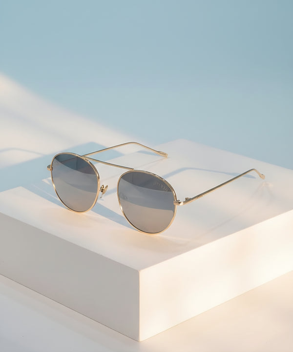 Round Silver Sunglasses