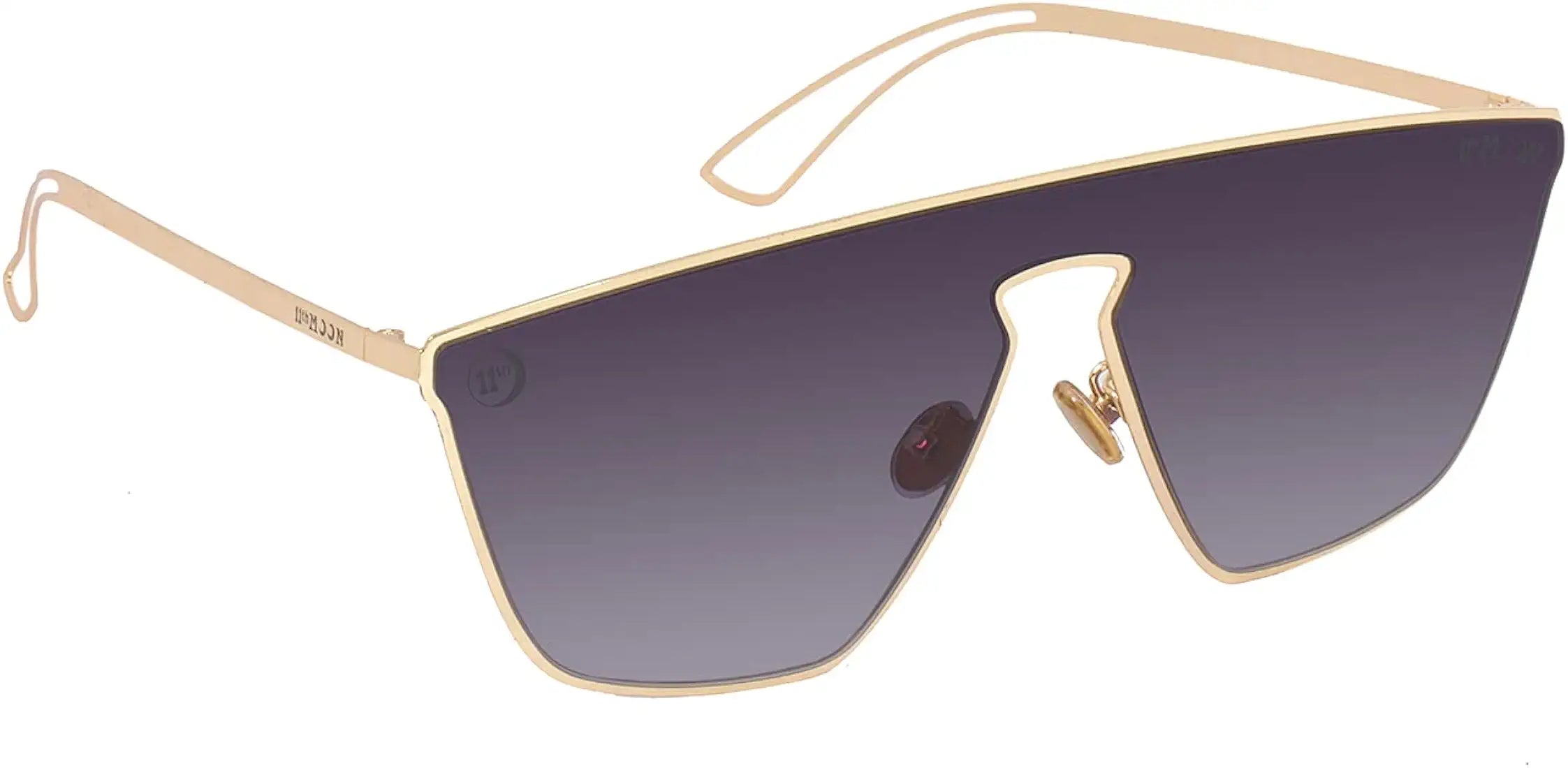 One Piece Gold Black Gradient Sunglasses
